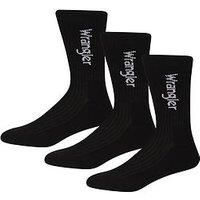 Wrangler Mens Roger 3P Sk Black 5-9