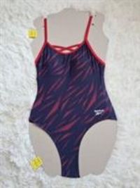 Reebok New Navy Blue/Blue Swim Suit Size S UK 8 10 EU 38 420532 - S Regular