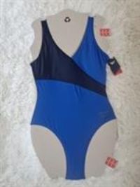 Reebok New Navy Blue/Blue Swim Suit Size M UK 12 14 EU 40 420532 - M Regular