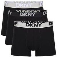 Dkny Ozark Modal 3 Pack Trunks - Black