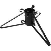 Garden Pride Christmas Tree Stand - 4" Base - Metal - Solid Steel - Plastic Coated (Black)
