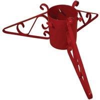 Garden Pride Scrolled Christmas Tree Stand Red 5inch Diameter