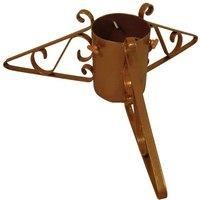 Garden Pride Scrolled Christmas Tree Stand Gold 5inch Diameter