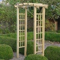 Zest  Moonlight Rose Wooden Garden Arch  Plant Support Trellis FSC Wood 00003
