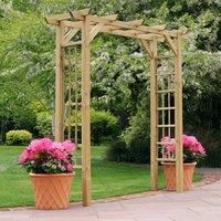 Zest 4 Leisure Twilight Wooden Garden Arch  Plant Support Trellis FSC Wood 00001