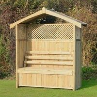 Dorset Storage Garden Arbour - Zest Products / Free Delivery 25374