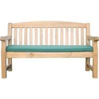 Zest Cushion For Emily Wooden Garden Bench 3 Seater 5ft Seat Pad Outdoor Green