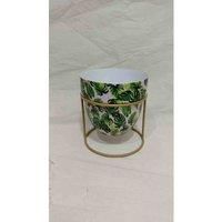 Minster Stylish Living Msl 13Cm Planter On Stand, Multi