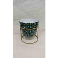 Minster Stylish Living Msl 13Cm Planter On Stand, Multi