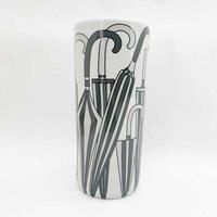 M S L Black and White Design Umbrella Stand, One Size
