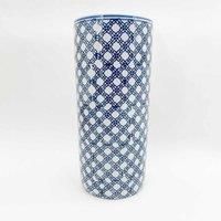 M S L Blue and White Floral Pattern Umbrella Stand, One Size