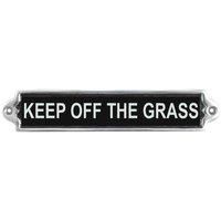 Minster Stylish Living 25cm Keep Off The Grass Sign