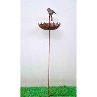 Minster Stylish Living MSL 50'' Metal Birdfeeder Stake, Multi