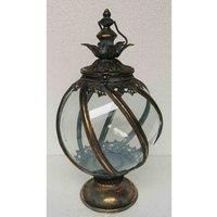 Minster Stylish Living Msl 44Cm Metal Garden Lantern, Gold