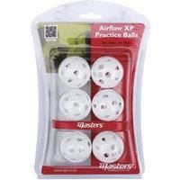 Masters Airflow XP Practice Balls - White - 6 Pack