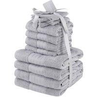Dreamscene Luxury 100% Cotton Towels Bale Set Large Soft Bath Hand 12 PC 500 GSM