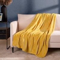 Brentfords Large Flannel Fleece Bed Blanket Warm Throw Over Ultra Soft Bed Sofa