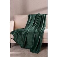 Brentfords Large Flannel Fleece Bed Blanket Warm Throw Over Ultra Soft Bed Sofa