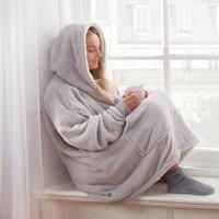 Sienna Hoodie Blanket Oversized Ultra Plush Sherpa Giant Big Hooded Sweatshirt