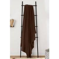Dreamscene Wholesale 10 x Plain Fleece Blanket Soft Warm Bulk Throw Over Joblot - 120 x 150cm, Chocolate Brown