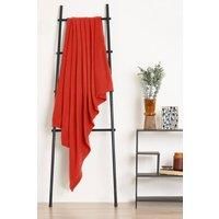 Dreamscene Wholesale 10 x Plain Fleece Blanket Soft Warm Bulk Throw Over Joblot - 120 x 150cm, Red