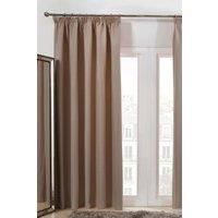 Dreamscene Pencil Pleat Blackout Curtains PAIR of Ready Made Thermal Tape Top