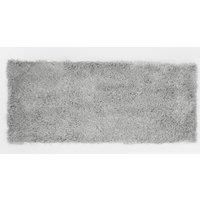 Sienna Large Shaggy Floor Rug Plain Soft Sparkle Area Mat 5cm Thick Pile Glitter