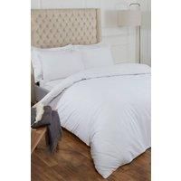 Highams Pure 100% Cotton Duvet Cover and Pillowcase Bedding Set Grey White Black