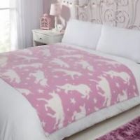 Dreamscene Warm Soft Plain Fleece Throw Over Large Decorative Sofa Bed Blanket