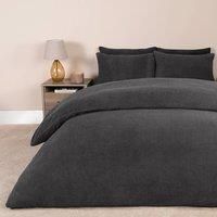 Brentfords Teddy Fleece Duvet Cover with Pillow Case Thermal Warm Bedding Set