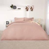 Brentfords Plain Duvet Cover & Pillowcase Reversible Bedding Set OR Fitted Sheet