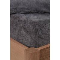Brentfords Teddy Fleece Fitted Sheet Thermal Warm Single Double King Bedding NEW