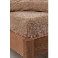 Brentfords Teddy Fleece Fitted Sheet Thermal Warm Single Double King Bedding NEW