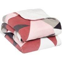 Dreamscene Geometric Shapes Soft Sherpa Fleece Blanket Throw Warm Sofa Bedspread