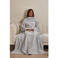 OHS Wearable Blanket with Sleeves Oversized Soft Fleece Wrap Giant Warm Throw