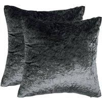 Crushed Velvet Cushion Cover Pack of 2 x Pillow Case Home Decor Sofa Luxury 18"