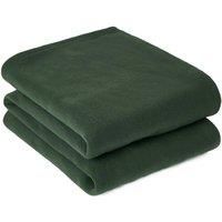 Dreamscene Warm Polar Fleece Throw Over Soft Sofa Bed 120 x 150 cm, Black