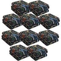Wholesale Pack of 10 Print Soft Fleece Blanket Sofa Throw Over Joblot 120x150 cm