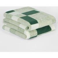 Dreamscene Winter Check Fleece Blanket Super Soft Warm Cosy Sofa Bed Picnic Garden Throw Over, Plaid Tartan Forest Green - 120 x 150cm