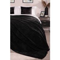 OHS Luxury Popcorn Waffle Blanket Large Warm Fleece Throw Over Bed Travel