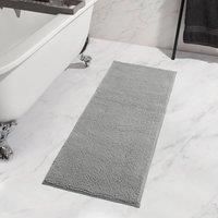 Brentfords Bathroom Floor Mats Grey Noodle, Extra Soft Non Slip Super Absorbent Non Slip Bathroom Mat Large Thick Material Bath Mats for Floor Quick Drying Lightweight