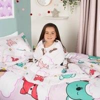 OHS Squishmallows Weighted Blanket for Children 3kg, Cute Cuddly Squishmallows Characters Kids Weighted Blanket Double Bed Sofa Calming Stress Relief Anti Anxiety, Lilac