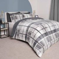 Teddy Fleece Soft Duvet Cover Set Pillowcase Bedding Warm Cosy Winter Check Bed