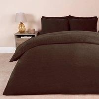 OHS Teddy Fleece Duvet Cover with Pillow Case Thermal Warm Bedding Set