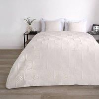 Pinsonic Blanket Quilted Bedspread Throw Over Bed Travel Car Sofa Large U Shape