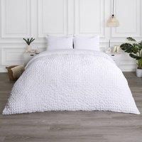 Luxury Seersucker Duvet Cover Set Geo Pillowcase Quilt Bedding Double King Size