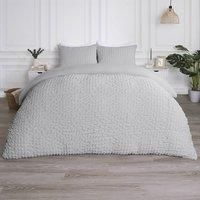Luxury Seersucker Duvet Cover Set Geo Pillowcase Quilt Bedding Double King Size