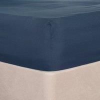 OHS Plain Duvet Cover & Pillowcase Reversible Bedding Set OR Fitted Sheet
