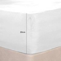 OHS Fitted Sheet Extra Deep 30cm Single Double King Super King Full Bed Sheets