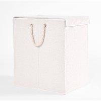 Laundry Basket Foldable Clothing Hamper Washing Boucle Teddy Fleece Storage Bin
